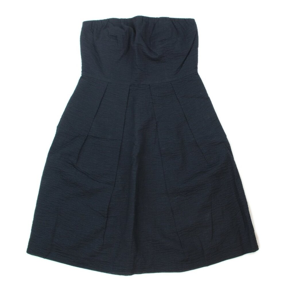 J. Crew Black Strapless Mini Dress Petite Size 0 Lined